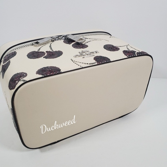 COACH Cosmetic & Make up Case w Cherry Print NWT - Picture 6 of 8